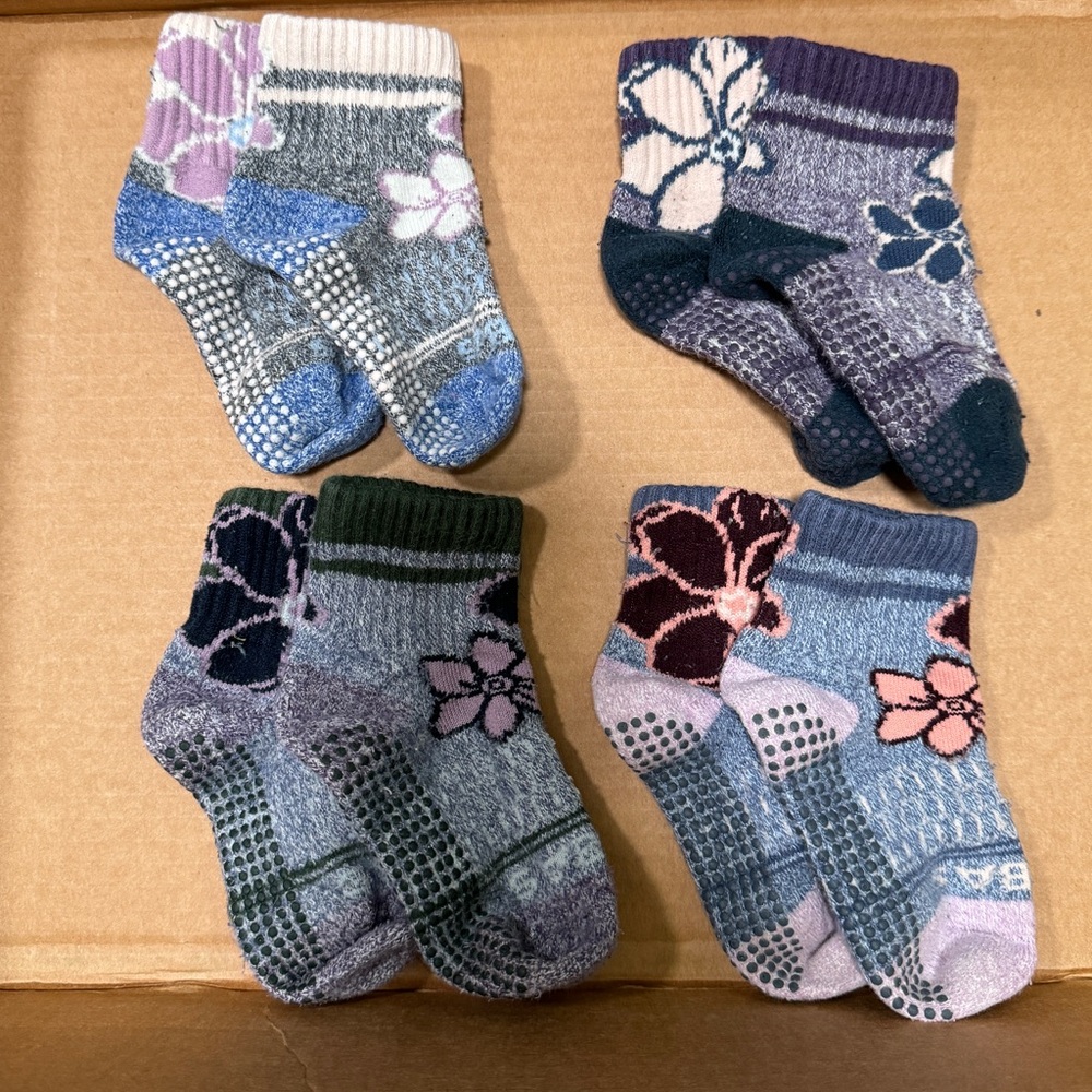 Pack of 4 Bombas floral series